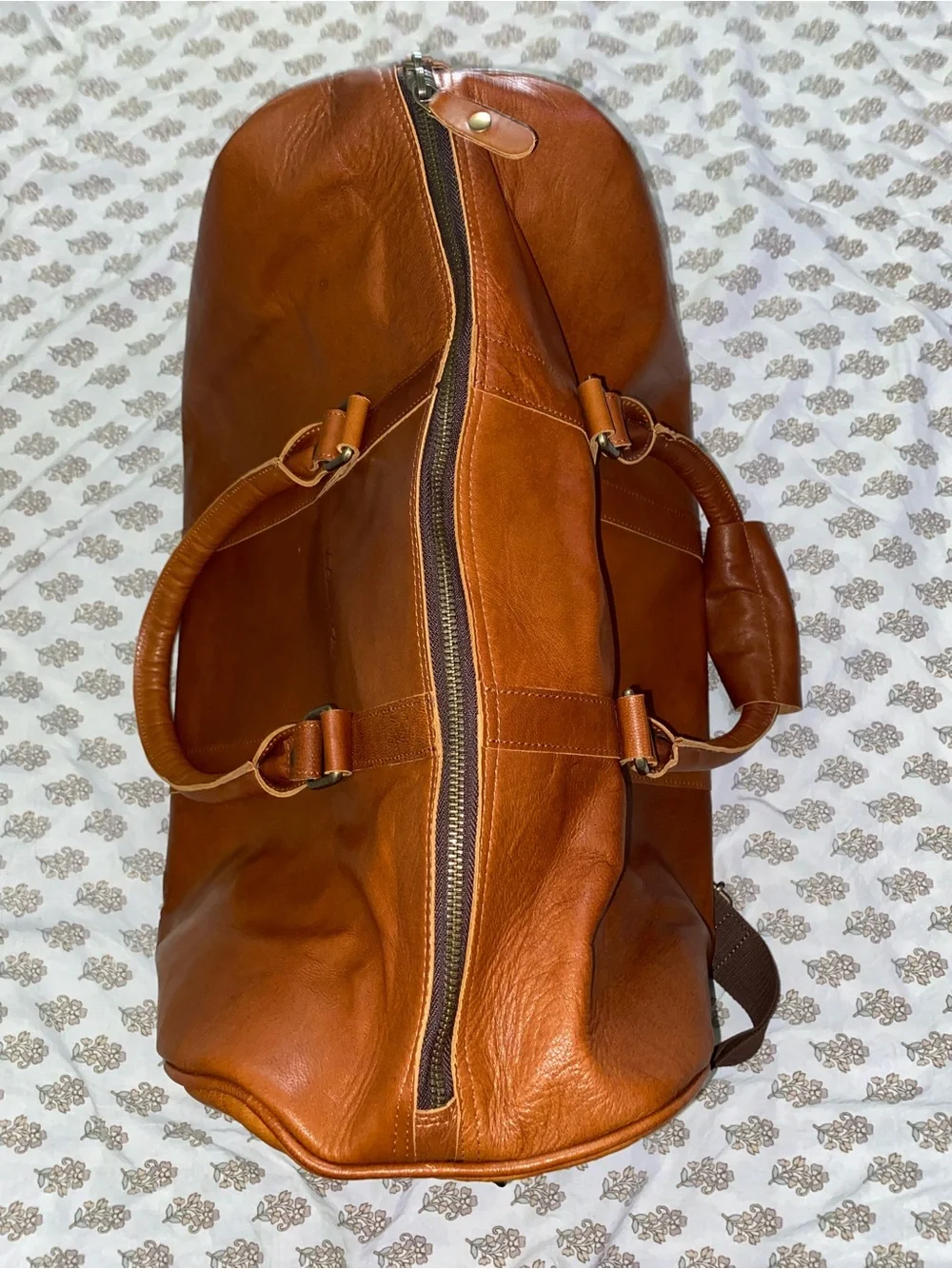 Johnny Fly Brown Leather Weekender Bag